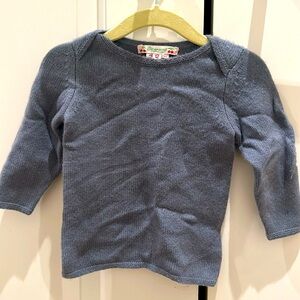Binpoint baby cashmere sweater grey